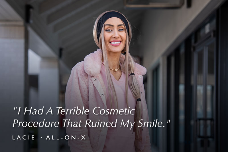 Lacie - dental implant patient smiling