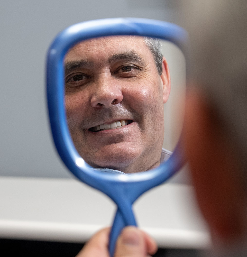 dental patient smiling