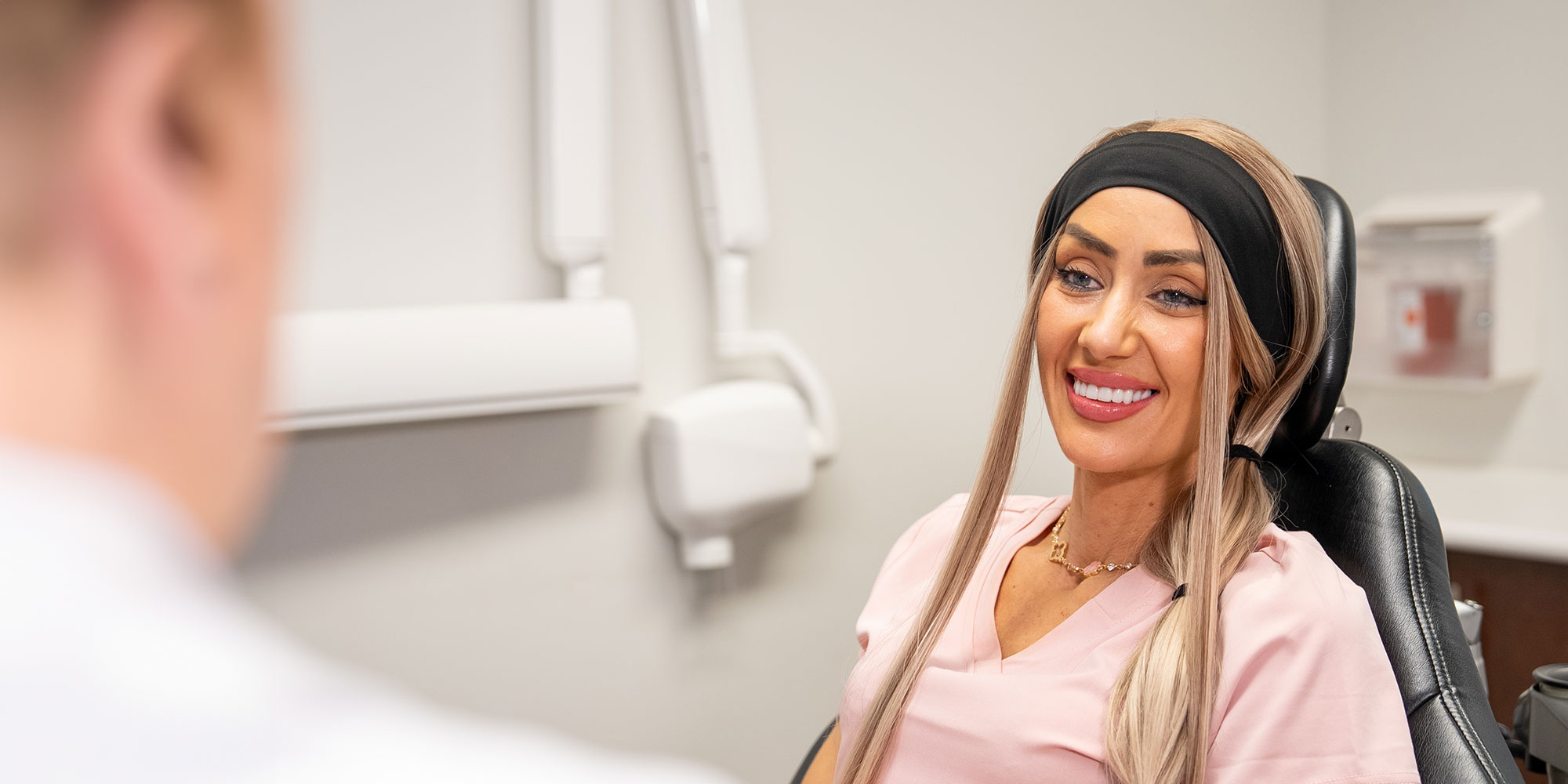 dental patient smiling