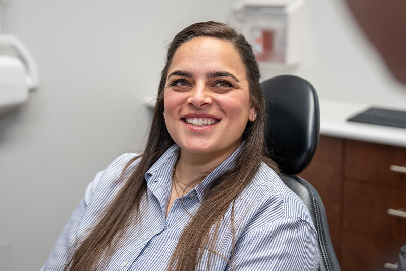 dental patient smiling